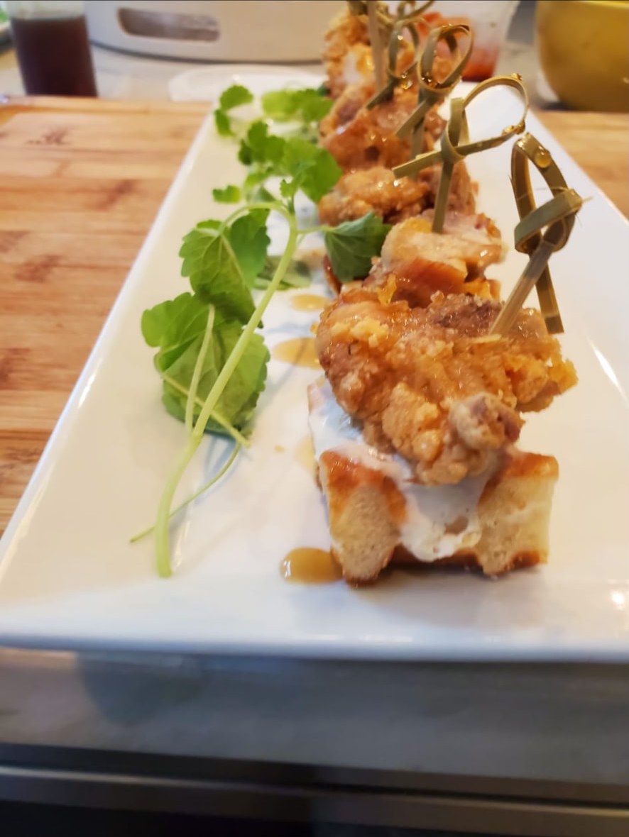 Chicken & Waffle Canapés